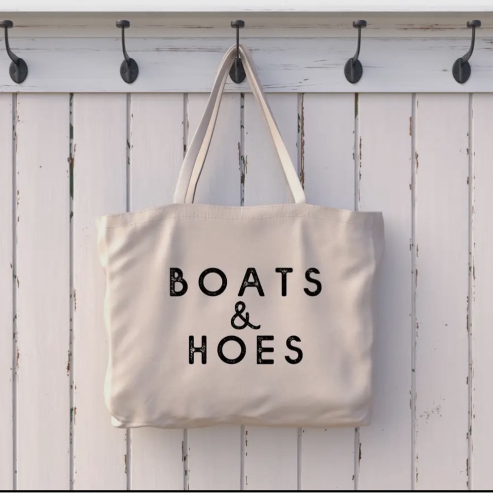 Boats & Hoes 100% Cotton Tote